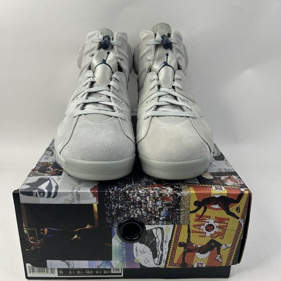 Nike Shoes Air Jordan 6 Retro “Georgetown/Magnet Grey” 2024 - Picture 2 of 6